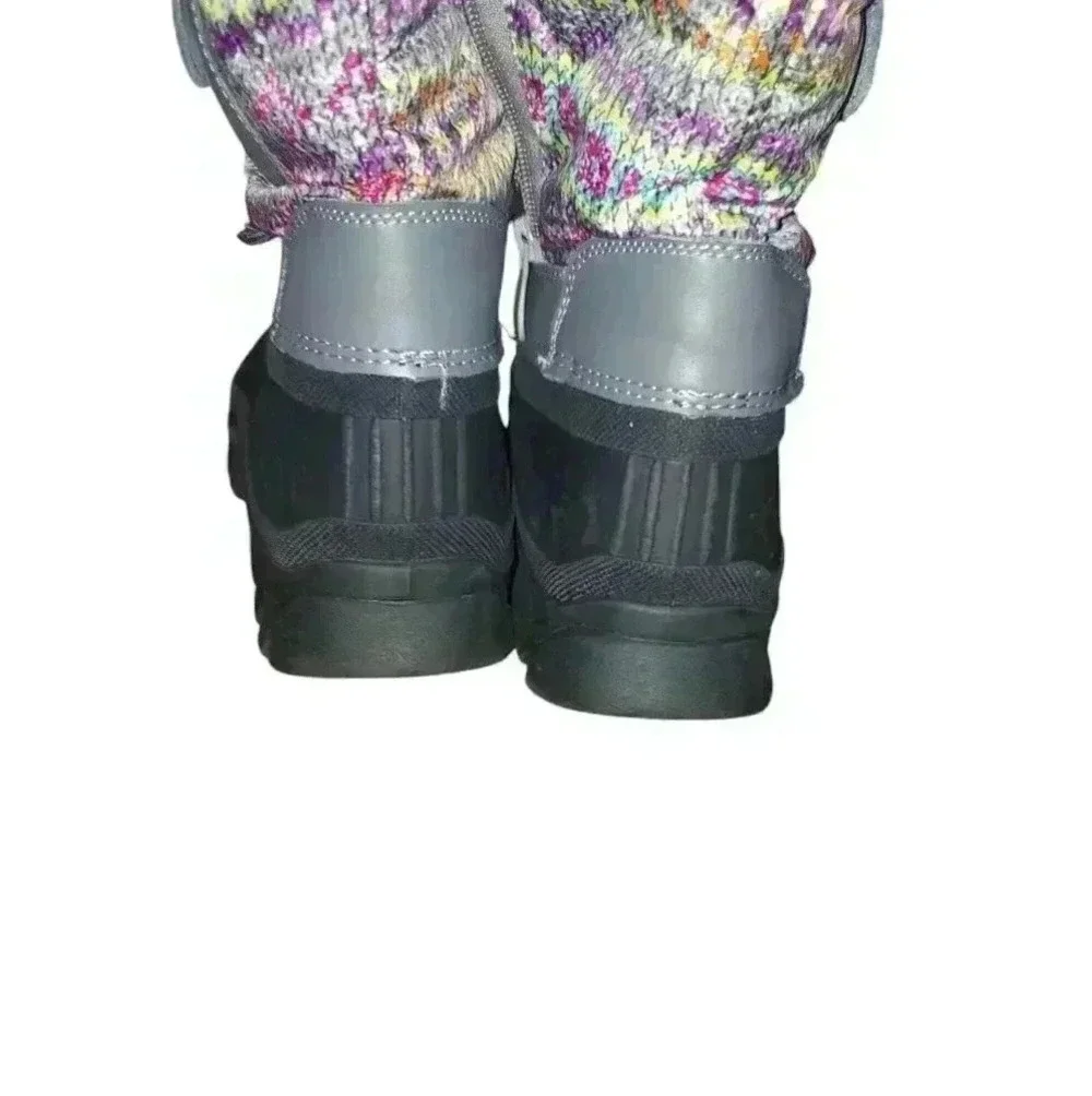 Like New Kids Waterproof Faux Fur Lined Snow Winter Boot